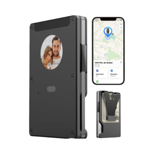 Personalized E-Ink Wallet – Custom Photo, RFID Blocking, Find My Tracker